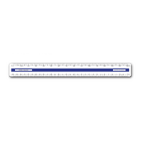 Draftex Oval Scale Ruler 30cm M62