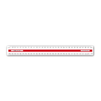 Draftex Oval Scale Ruler 30cm M63