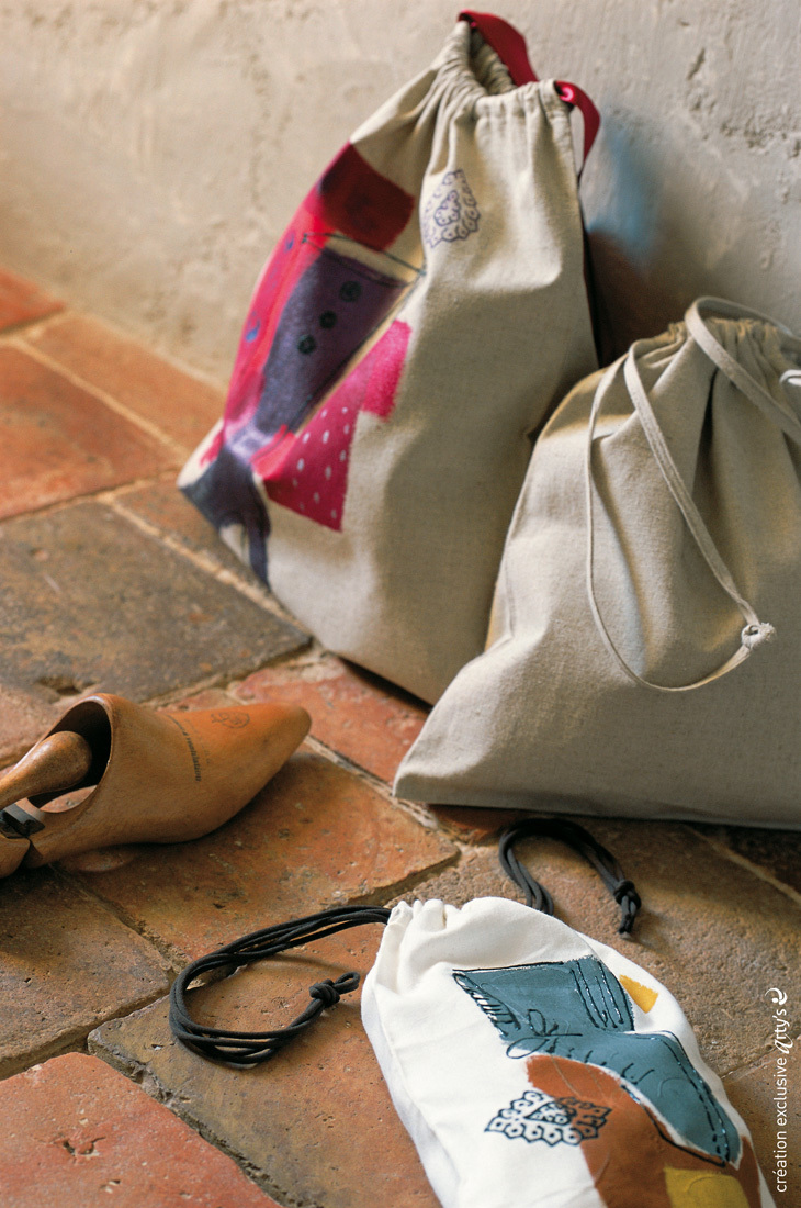 Calico Bag with Drawstring 31 x 34cm Pebeo