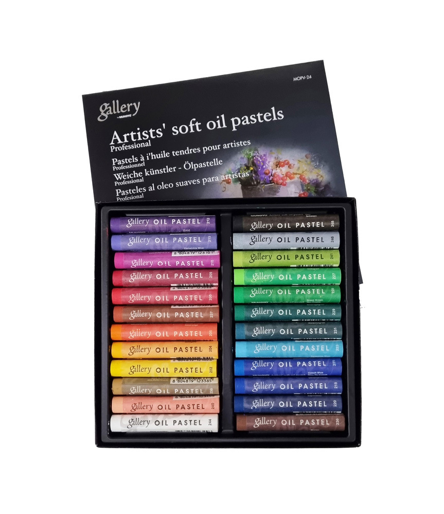 Mungyo Gallery Artists' Soft Oil Pastels - Set of 120, Wooden Box 