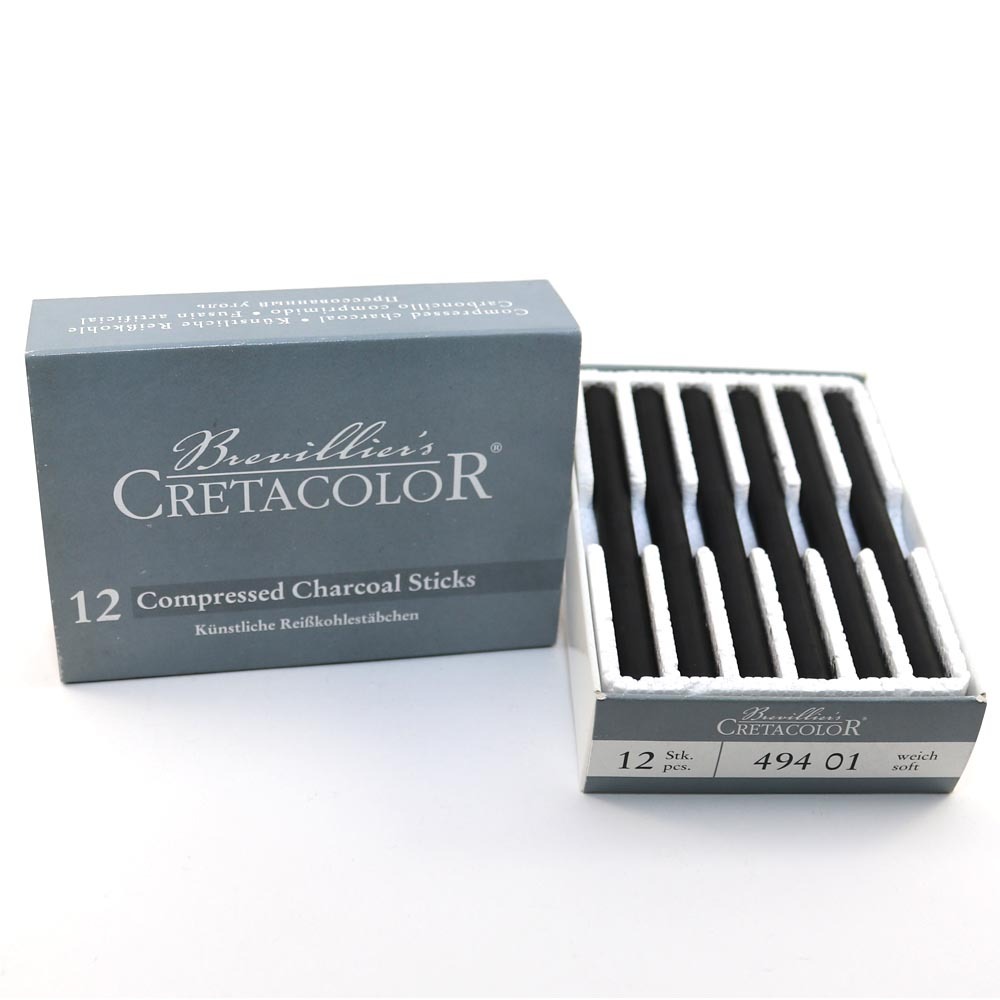 Generals Compressed Charcoal Stick 12 per Box 2B 