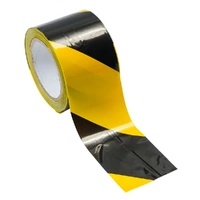 Barrier Tape Roll Yellow & Black 48mm x 100m