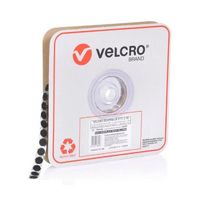 Velcro Brand Dots 22mm x 23m Black Hoop CLEARANCE