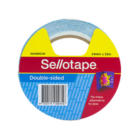 Sellotape Double-sided Adhesive Tape 24mm x 33m