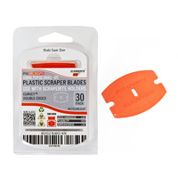 Scraperite Plastic Scraper Blades Curved Pack 30 SRC30GPO