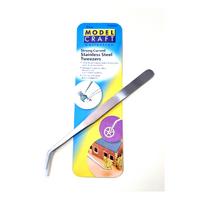 Model Craft Stainless Steel Tweezers 175mm Curved