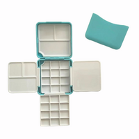 DK Art Mini Watercolour Palette Blue 24 Wells