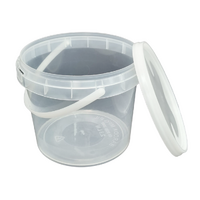 Clear Plastic Bucket 2.3 Litre