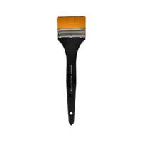 Maestro Taklon Flat Long Handle Brush 3"