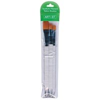 Clear Perspex Brush Set of 3
