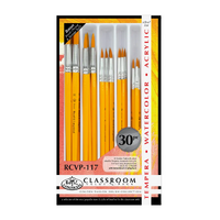 Classroom Value Gold Taklon Brush Set 30 Round