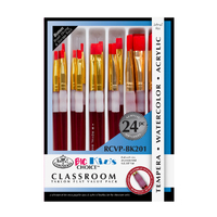 Royal & Langnickel Classroom Brush Set 24 Flat Red