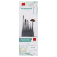 Isomars Ultra Mini Liner Taklon Brush Set 6