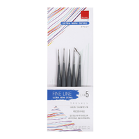 isomars Ultra Mini Detail Brush Set 5 Assorted Styles