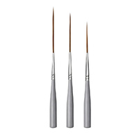 Isomars Fineline Long Liner Brush Set 3 Assorted Sizes