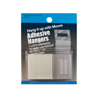 Moore Adhesive Plastic Hanger Pack 4 CLEARANCE