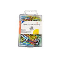 Paper Clips Plastic Coated 28mm Pack 200