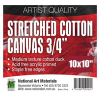 Artists Thin Stretched Canvas 10 x 10"