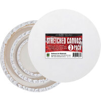 Stretched Round Canvas 3 Pack