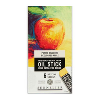 Sennelier Oil Stick Set 6 Bicolour Apple
