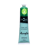 Global Student Acrylic Impasto 75ml Green Deep