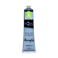 Global Student Acrylic Impasto 75ml Black