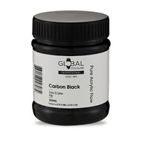 Global Flow Artist Acrylic 250ml Carbon Black