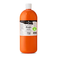 Global Colours Acrylic 1L Orange