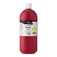 Global Colours Acrylic 1L Cool Red