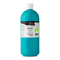 Global Colours Acrylic 1L Turquoise