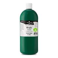 Global Colours Acrylic 1L Green Deep 