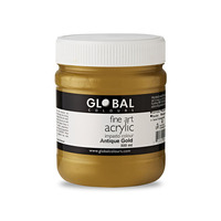 Global Acrylic Impasto 500ml Antique Gold