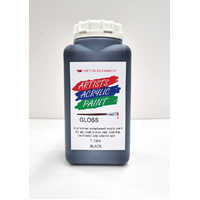 Viponds Acrylic Paint 1lt Black