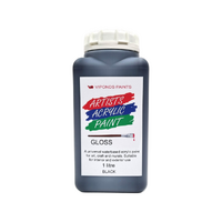 Viponds Artists Acrylic Paint 1L Black