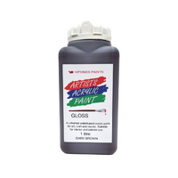 Viponds Artists Acrylic Paint 1L Dark Brown