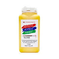 Viponds Artists Acrylic Paint 1L Deep Yellow