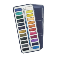 Watercolour Pan Metal Tin Set 24