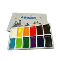 Semi Dry Watercolour Pan Set 12