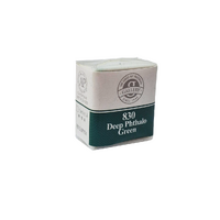 Mungyo Watercolour Half Pan 830 Deep Phthalo Green