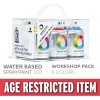 MTN Water Based 100ml Pack 6 Assorted