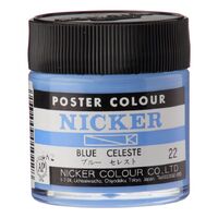 Nicker Poster Colour 40ml Blue Celeste