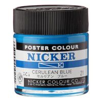 Nicker Poster Colour 40ml Cerulean Blue