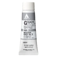 Holbein Acrylic Gouache 40ml D863 Neutral Grey 3