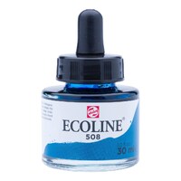 Ecoline Watercolour Ink 30ml 508 Prussian Blue 