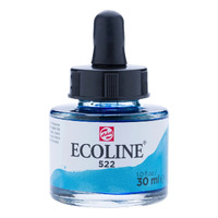 Ecoline Watercolour Ink 30ml 522 Turquoise Blue