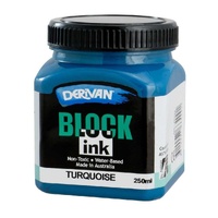 Derivan Block Ink 250ml Turquoise