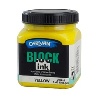 Derivan Block Ink 250ml Yellow
