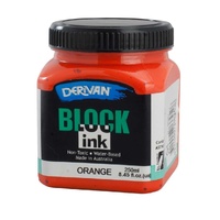 Derivan Block Ink 250ml Orange