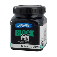 Derivan Block Ink 250ml Black