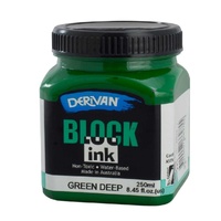 Derivan Block Ink 250ml Green Deep